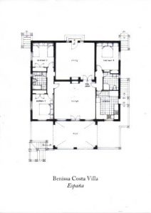 Benissa Costa Villa Floor Plan Alicante